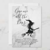 Geef me alle Boos Marble Halloween Party Kaart (Voorkant)