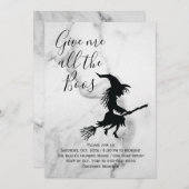 Geef me alle Boos Marble Halloween Party Kaart (Voorkant / Achterkant)