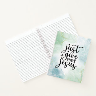 Geef me alleen maar Jezus Christelijke aanbidding Notitieboek