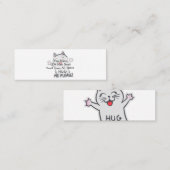 Geef me alsjeblieft antwoord - Kies achtergrondkle Mini Visitekaartje (Voorkant / Achterkant)