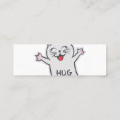 Geef me alsjeblieft antwoord - Kies achtergrondkle Mini Visitekaartje (Achterkant)