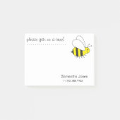 Geef me alsjeblieft een Buzz. Cute Bumble Bee Post-it® Notes (Voorkant)