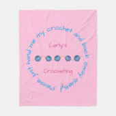 Geef me alsjeblieft mijn haakje... gepersonaliseer fleece deken (Voorkant)