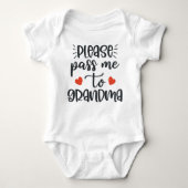 Geef me alstublieft door aan oma romper (Voorkant)