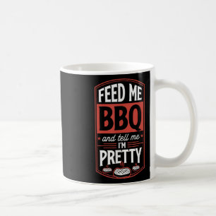 Geef me BBQ en vertel me IM - Funny Steak GR Koffiemok
