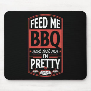 Geef me BBQ en vertel me IM - Funny Steak GR Muismat
