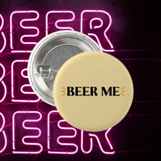Geef me bier | Grappige typografie knop Ronde Button 3,2 Cm