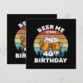 Geef me bier, het is mijn 40e verjaardag (Voorkant / Achterkant)
