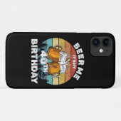 Geef me bier, het is mijn 40e verjaardag Case-Mate iPhone case (Achterkant (horizontaal))
