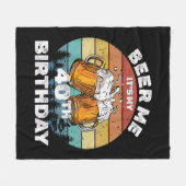 Geef me bier, het is mijn 40e verjaardag fleece deken (Voorkant (Horizontaal))