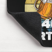 Geef me bier, het is mijn 40e verjaardag muismat (Hoek)