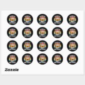 Geef me bier, het is mijn 40e verjaardag ronde sticker (Vel)