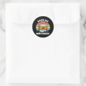 Geef me bier, het is mijn 40e verjaardag ronde sticker (Tas)
