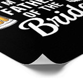 Geef me bier, ik ben de vader van de bruid, leuk d poster (Hoek)