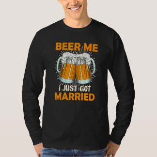 Geef me bier, ik ben net getrouwd  Huwelijk Bier D T-shirt