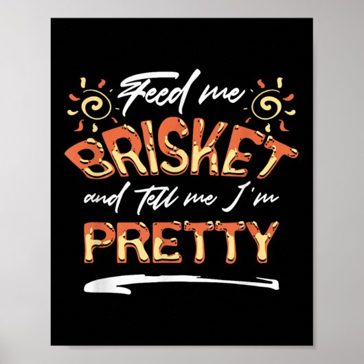 Geef me Brisket en vertel me IM BBQ Gift Poster (Voorkant)
