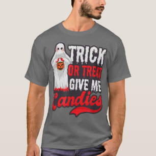 Geef me Candys Design Halloween Ghost T-shirt