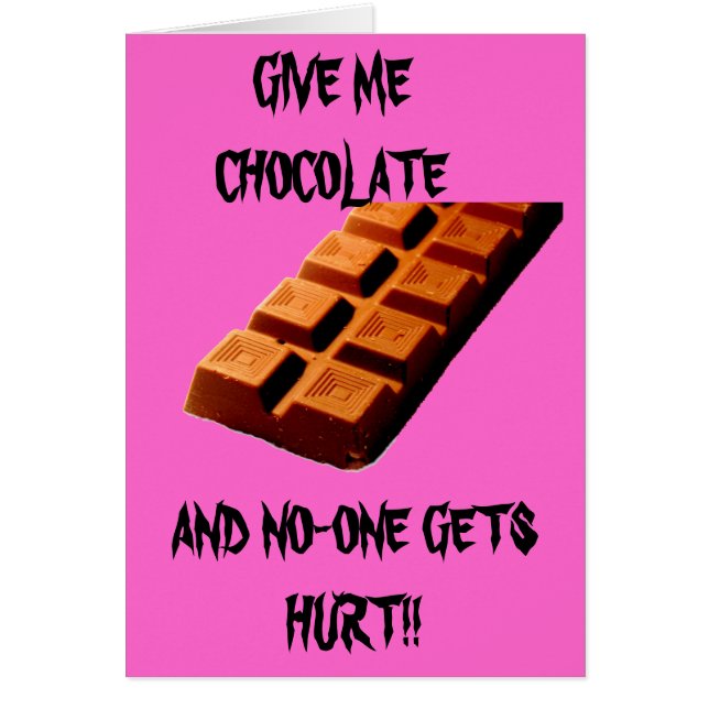 GEEF ME CHOCOLAAT! (Voorkant)