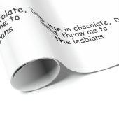 Geef me chocolade cadeaupapier (Rol Hoek)