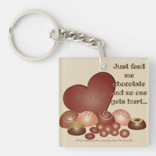 "Geef me Chocolade" Sleutelhanger