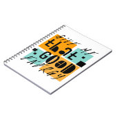 Geef me dat GOOD ENERGY Oranje positief is Notitieboek (Linkerzijde)