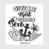Geef Me Dat Vitamine Zee Anker Oceaan Leven Sticker (Vel)