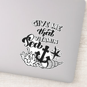 Geef Me Dat Vitamine Zee Anker Oceaan Leven Sticker