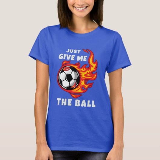 Geef me de bal t-shirt (Voorkant)