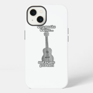 Geef me de gitaar en niemand raakt gewond. Z&W iPhone 13 Hoesje