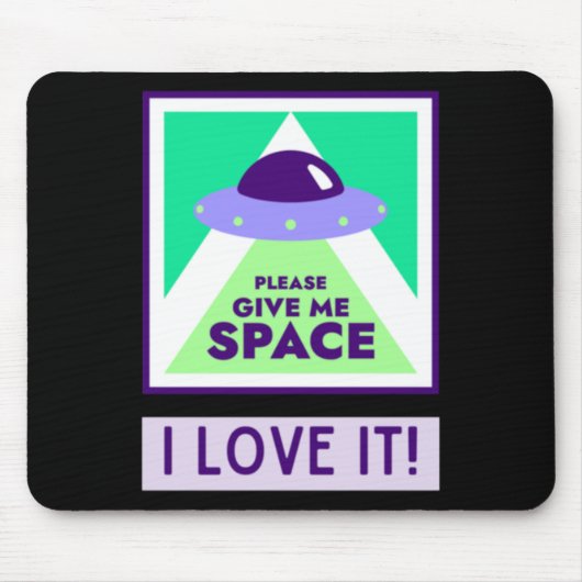 Geef me de ruimte, ik hou ervan! Sticker Muismat (Voorkant)