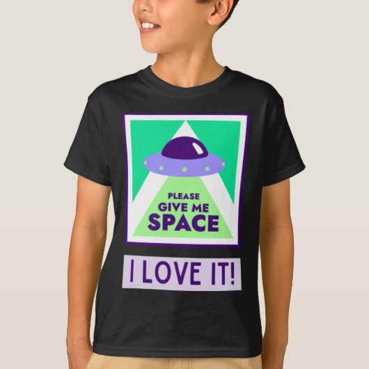 Geef me de ruimte, ik hou ervan! Sticker T-shirt (Voorkant)
