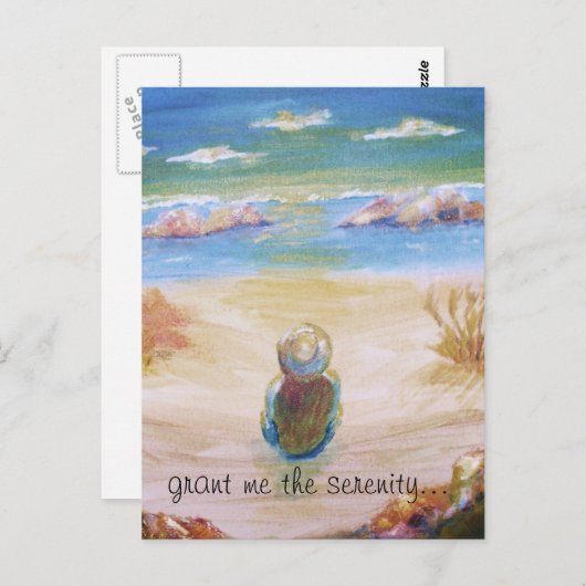 "Geef me de sereniteit..." - Art Print briefkaart. Briefkaart (Voorkant / Achterkant)