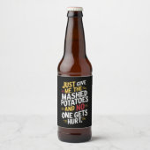 Geef me de Thanksgiving van de gebroken aardappele Bier Etiket (Voorkant)