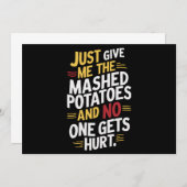 Geef me de Thanksgiving van de gebroken aardappele Kaart (Voorkant / Achterkant)