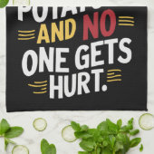 Geef me de Thanksgiving van de gebroken aardappele Theedoek (Gevouwen)