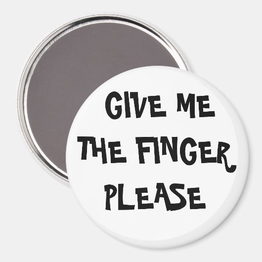 GEEF ME DE VINGER ALSJEBLIEFT MAGNEET (Voorkant / Achterkant)