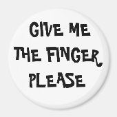 GEEF ME DE VINGER ALSJEBLIEFT MAGNEET (Voorkant)