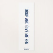 Geef me de Zen Navy persoonlijk Yogamat (Achterkant)