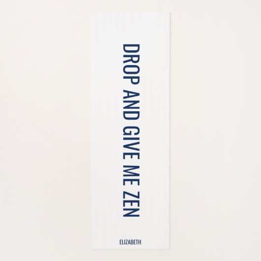 Geef me de Zen Navy persoonlijk Yogamat (Achterkant)