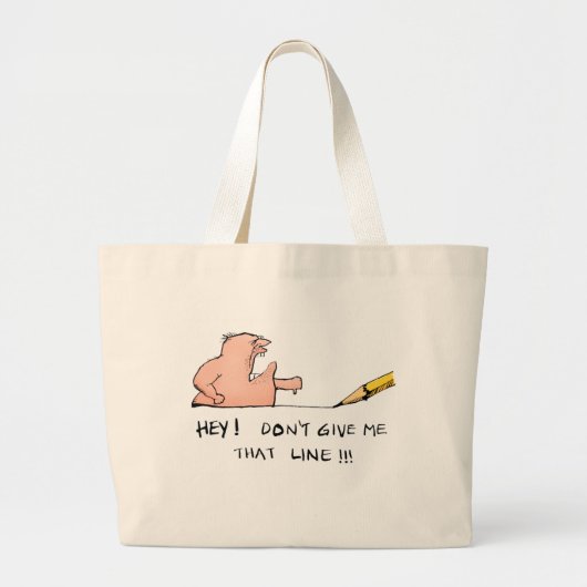 Geef me die Cartoon niet. Grote Tote Bag (Voorkant)