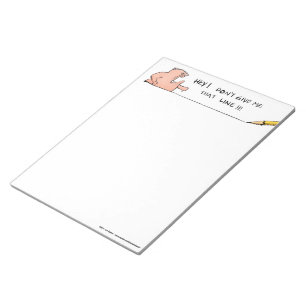 Geef me die lijn notitie-krabbelblok niet notitieblok