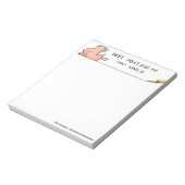 Geef me die regel niet, notitieboekje. notitieblok (Linkerzijde)