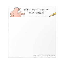 Geef me die regel niet, notitieboekje. notitieblok