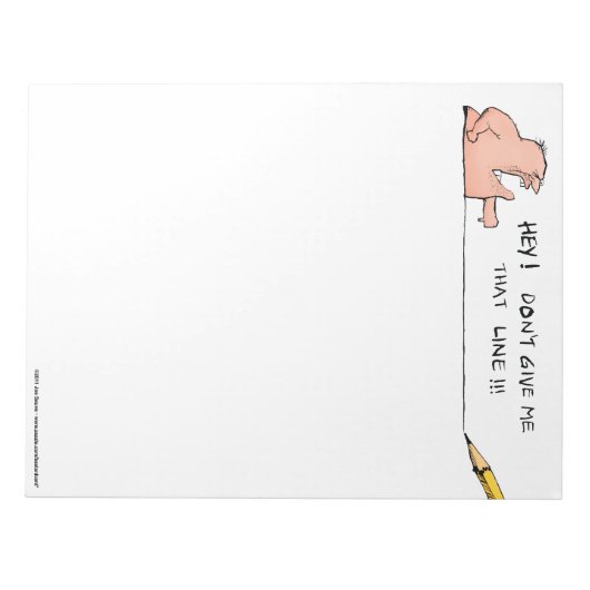 Geef me die regel niet, notitieboekje. notitieblok (Voorkant)