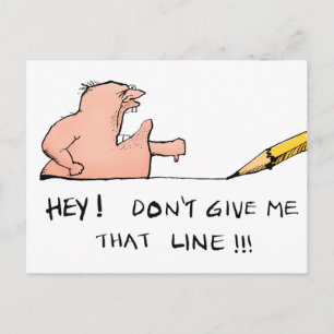 Geef me die smoes niet Grappige Cartoon Briefkaart