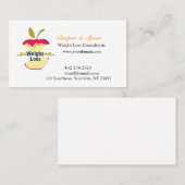 Geef me een Apple unieke diëtitititiaanse voedings Visitekaartje (Voorkant / Achterkant)