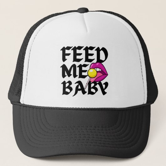 Geef me een Baby Naughty Trucker Hat Trucker Pet (Voorkant)