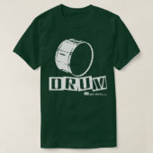 Geef me een Bass Drum White Lettering T-shirt (Design voorkant)