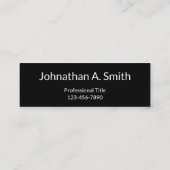 Geef me een Bel Zwart Wit Naam Titel Telefoonnumme Mini Visitekaartje (Achterkant)