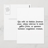 Geef me een hamburger, franse frietjes en een dik. briefkaart (Voorkant / Achterkant)